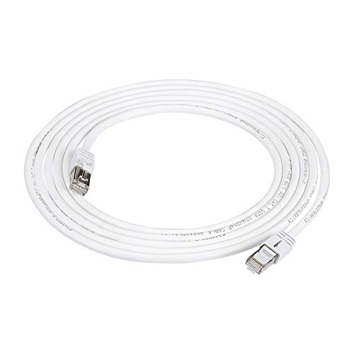 Amazon Basics High-Speed-Patchkabel, RJ45, Cat7, Gigabit-Ethernet, 1 Stück, weiß, 3 m, Komaptibel mit Drucker Amazon Basics High-Speed-Patchkabel, RJ45, Cat7, Gigabit-Ethernet, 1 Stück, weiß, 3 m, Komaptibel mit Drucker von Amazon Basics