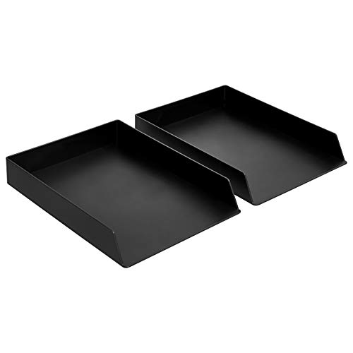 Amazon Basics Kunststoff-Organizer, Briefablage, Rechteckig, 2 Stück, 24.6 x 5.6 x 33 cm, Schwarz Amazon Basics Kunststoff-Organizer, Briefablage, Rechteckig, 2 Stück, 24.6 x 5.6 x 33 cm, Schwarz von Amazon Basics
