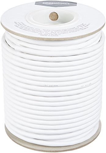 Amazon Basics Lautsprecherkabel, 12 AWG (2,05 mm), 99,9 % sauerstofffreies Kupfer, 61 m, Weiß von Amazon Basics