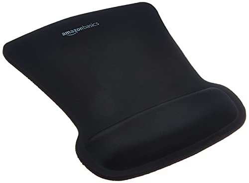 Amazon Basics Mauspad mit Gel-Handballenauflage, 20 x 25 cm, Unregelmäßig, Schwarz Amazon Basics Mauspad mit Gel-Handballenauflage, 20 x 25 cm, Unregelmäßig, Schwarz von Amazon Basics