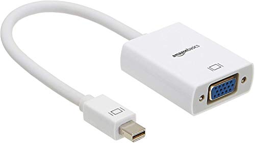 Amazon Basics Mini-DisplayPort-auf-VGA-Monitor-Adapter, Weiß von Amazon Basics