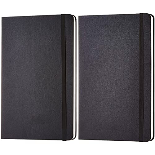 Amazon Basics Notizbuch, klassisches Design, groß, Blanko & Notizbuch, klassisches Design, groß, kariert von Amazon Basics
