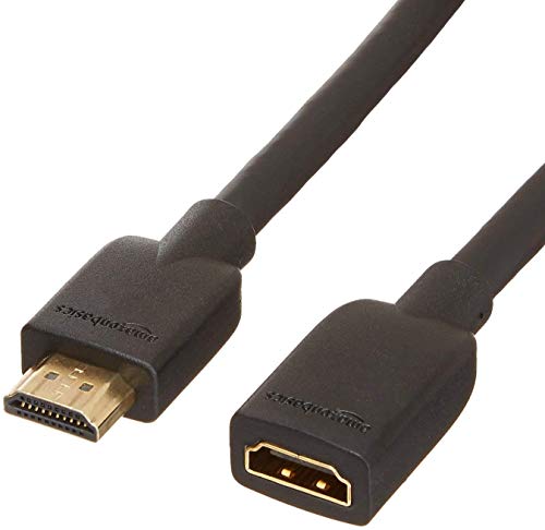 Amazon Basics PBH-1441 Hochgeschwindigkeits-HDMI-Verlängerungskabel, 1.8 m, Schwarz von Amazon Basics