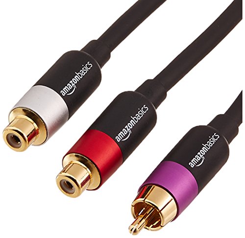 Amazon Basics RCA Cinch-Y-Adapter-Splitter mit 2 Buchsen an einem Ende und 1 Cinch-Kabel, 30.5 cm, vergoldet, Schwarz Amazon Basics RCA Cinch-Y-Adapter-Splitter mit 2 Buchsen an einem Ende und 1 Cinch-Kabel, 30.5 cm, vergoldet, Schwarz von Amazon Basics