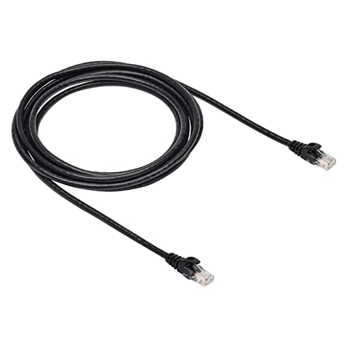 Amazon Basics RJ45 Cat-6 Gigabit Ethernet Patch Internetkabel, 3 m, Schwarz von Amazon Basics