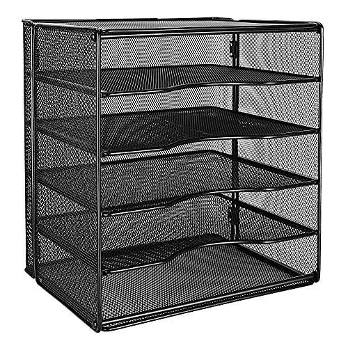 Amazon Basics Schreibtisch-Organizer mit 5 Fächern, Quadratisch, 32 x 24 x 35 cm, Schwarz Amazon Basics Schreibtisch-Organizer mit 5 Fächern, Quadratisch, 32 x 24 x 35 cm, Schwarz von Amazon Basics