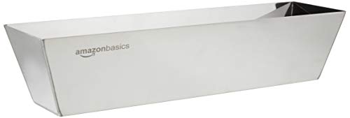 Amazon Basics Spachtelkasten Rechteckig Edelstahl, 35.56 cm lang, Silber von Amazon Basics