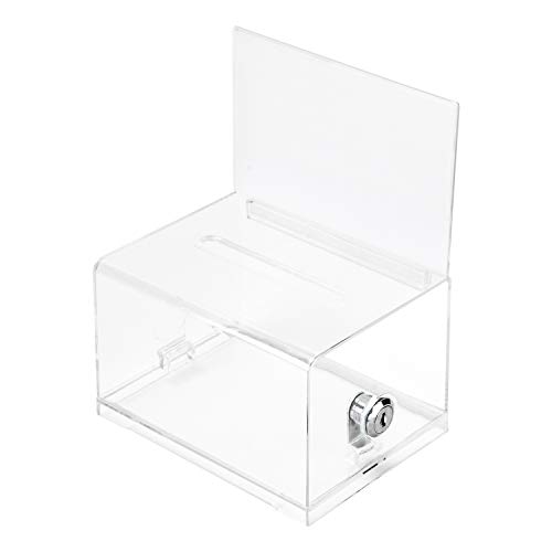 Amazon Basics Transparente Wahlurne mit Schlüssel Schloss Amazon Basics Transparente Wahlurne mit Schlüssel Schloss von Amazon Basics