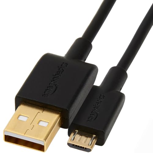 Amazon Basics USB-A auf Micro USB 2.0 Kabel, 480 Mbit/s Übertragungsgeschwindigkeit, mit vergoldeten Steckern, 3 m, Schwarz Amazon Basics USB-A auf Micro USB 2.0 Kabel, 480 Mbit/s Übertragungsgeschwindigkeit, mit vergoldeten Steckern, 3 m, Schwarz von Amazon Basics