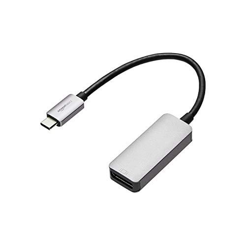 Amazon Basics USB-C-auf-DisplayPort-Adapter, Aluminium, Grau von Amazon Basics