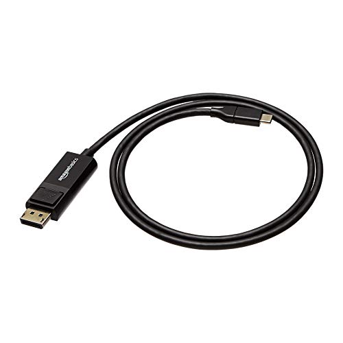 Amazon Basics USB-C auf DisplayPort Kabel, bidirektional, 0.9 m, Schwarz von Amazon Basics