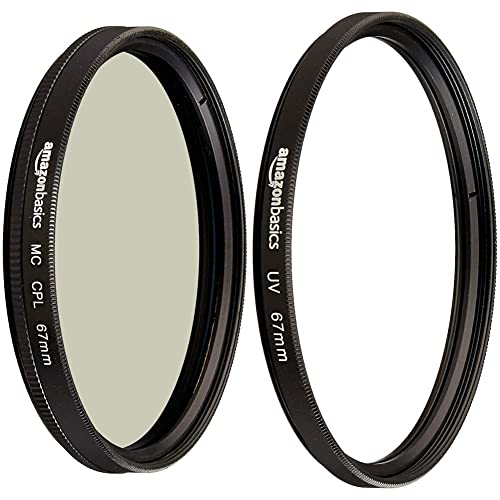 Amazon Basics UV-Sperrfilter - 67mm & Zirkularer Polarisationsfilter - 67mm von Amazon Basics