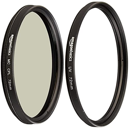 Amazon Basics UV-Sperrfilter - 72mm & Zirkularer Polarisationsfilter - 72mm von Amazon Basics