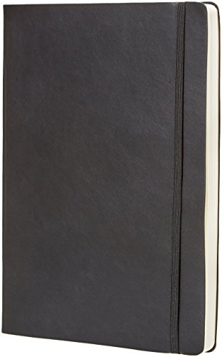 Amazon Basics Undatierter Tagesplaner und Journal für 6 Monate - Softcover, 8.5" x 11", Schwarz von Amazon Basics