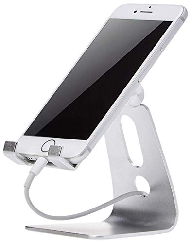 AmazonBasics Adjustable Cell Phone Stand for iPhone and Android | Silver von Amazon Basics