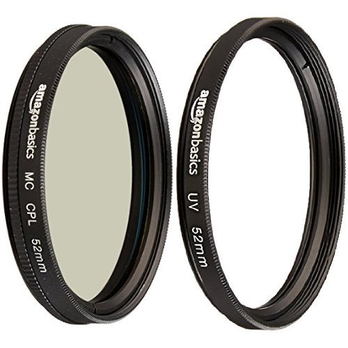 Amazon Basics Zirkularer Polarisationsfilter - 52mm & UV-Sperrfilter - 52mm von Amazon Basics