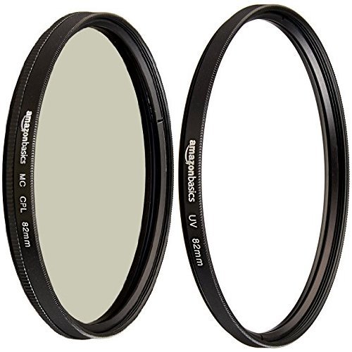 Amazon Basics Zirkularer Polarisationsfilter - 82mm & UV-Sperrfilter - 82mm von Amazon Basics