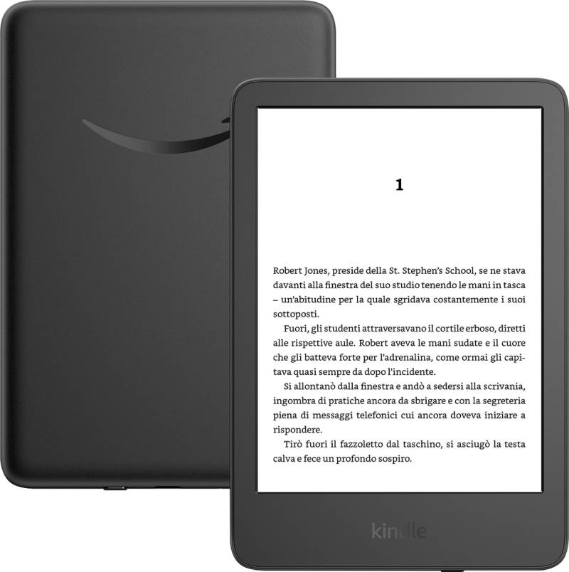 AMAZON E-Book-Reader Kindle (2024) schwarz mit Werbung von Amazon