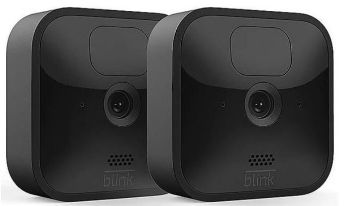 Amazon Blink Outdoor - Netzwerk-Überwachungskamera - Außenbereich - wetterfest - Farbe (Tag&Nacht) - 1080p - Audio - drahtlos - Wi-Fi (Packung mit 2) (B086DK2N5F) von Amazon