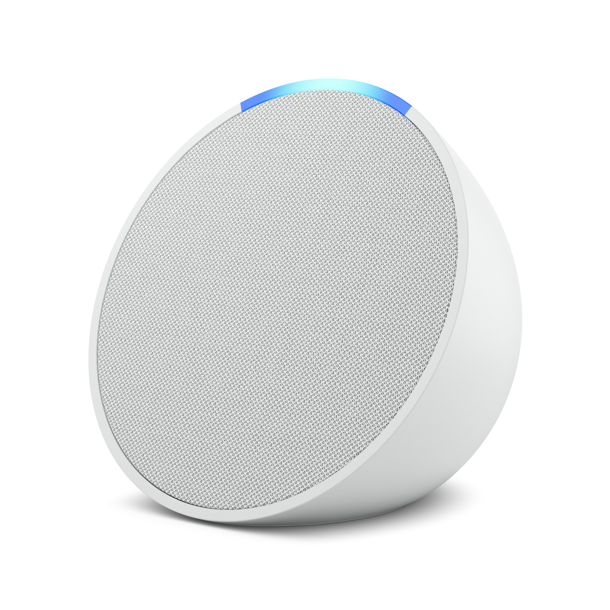 Amazon Echo Pop weiß - Kompakter und smarter Bluetooth-Lautsprecher mit vollwertigem Klang und Alexa von Amazon