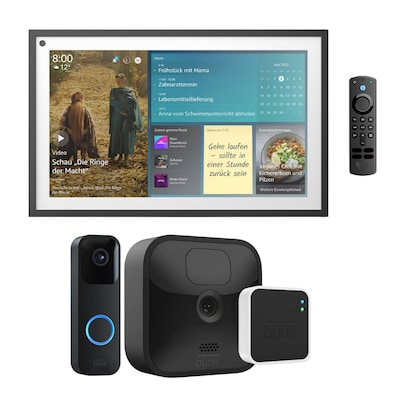 Amazon Echo Show 15 mit Alexa + Fernbedienung + Blink Überwachungssystem von Amazon