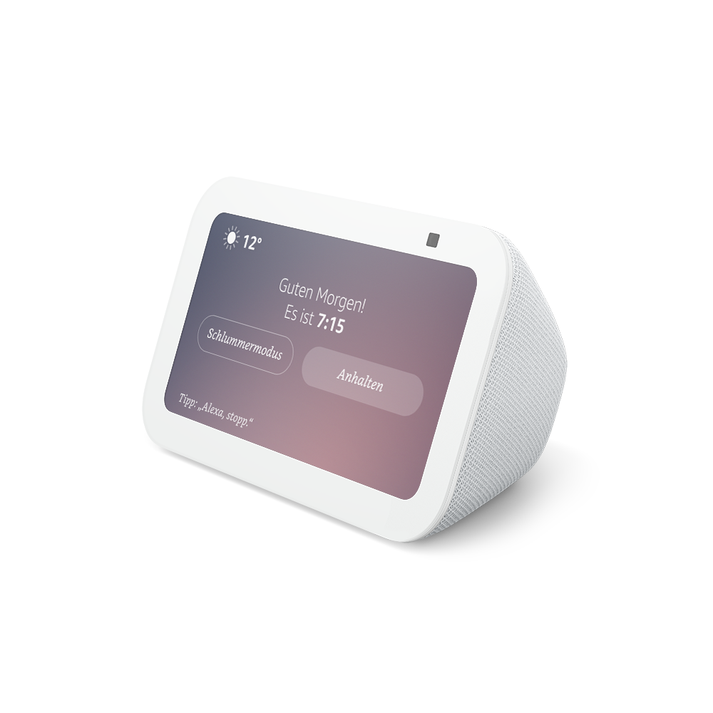 Amazon Echo Show 5 (3. Gen. 2023), weiß Kompakter smarter Touchscreen mit Alexa zum Steuern deines Smart Homes und mehr von Amazon