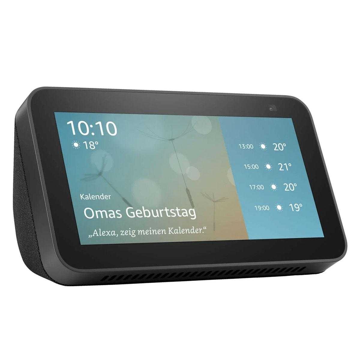 Amazon Echo Show 5 Smart Display mit Alexa Anthrazit (2. Gen 2-MP-Kamera) von Amazon