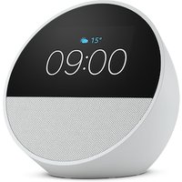 Amazon Echo Spot (2024) Smart Clock mit sattem Klang und Alexa weiß von Amazon