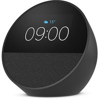 Amazon Echo Spot (2024) Smart Clock mit sattem Klang und Alexa schwarz von Amazon