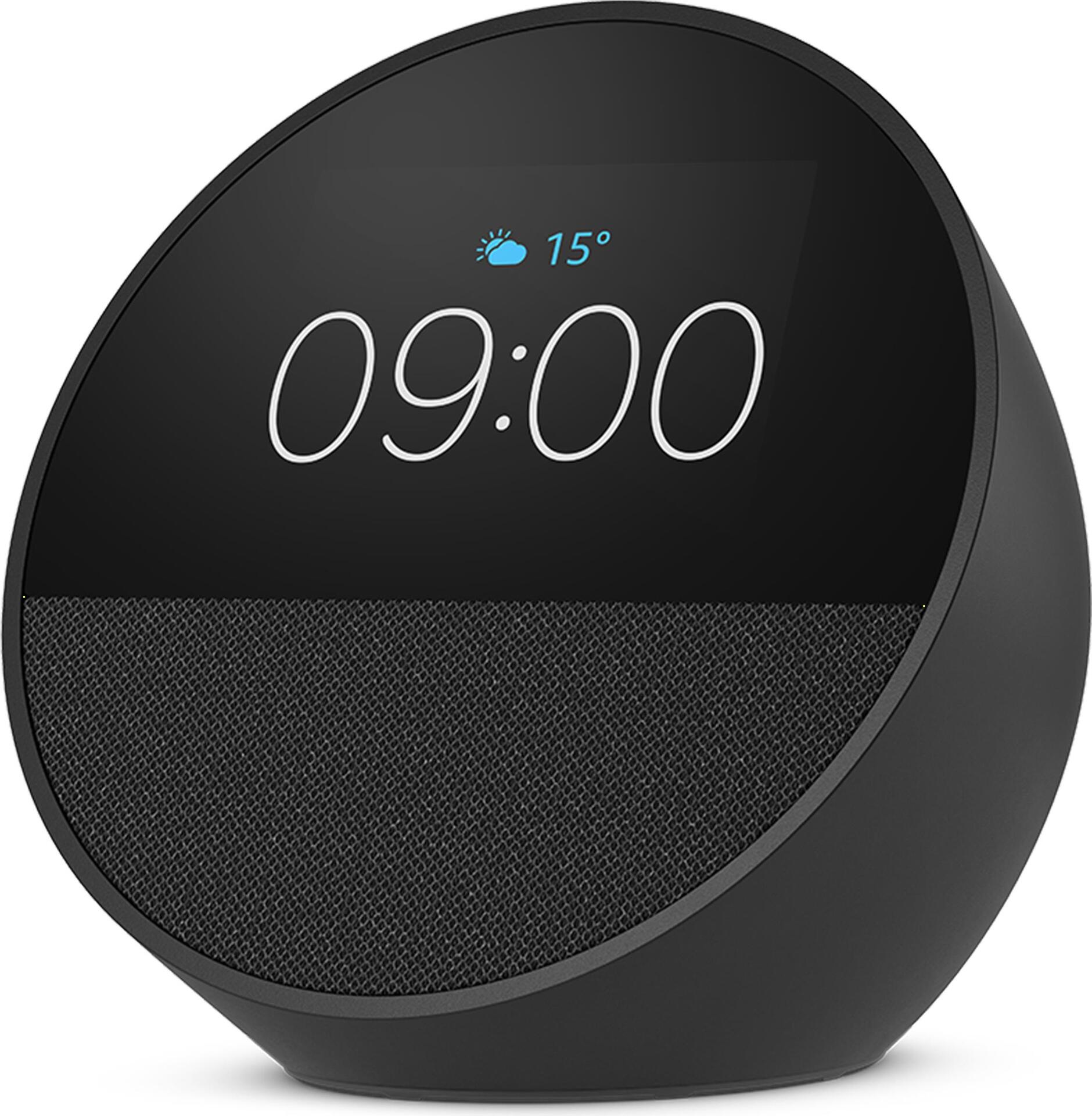 Amazon Echo Spot - Amazon Alexa - Sphärisch - Schwarz - 7,19 cm (2.83) - 320 x 240 Pixel - MediaTek (B0C2S2J7JP) von Amazon