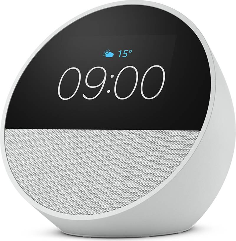 Amazon.com Amazon Echo Spot - Smart-Display - LCD 2,8 - kabellos - Bluetooth, Wi-Fi - App-gesteuert - weiß (B0C2RSK776) von Amazon