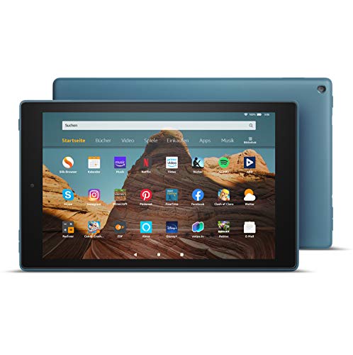Amazon Fire HD 10-Tablet, Zertifiziert und generalüberholt, 64 GB, Dunkelblau – 10,1 Zoll großes Full HD-Display (1080p), Mit Werbung (vorherige Generation – 9.) | von Amazon