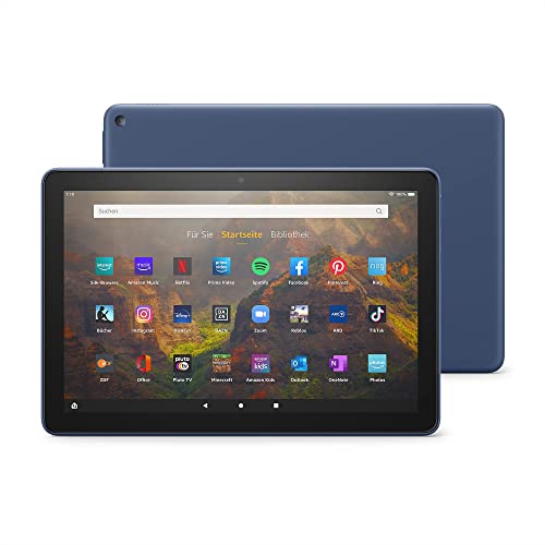 Amazon Fire HD 10-Tablet, Zertifiziert und generalüberholt | 25,6 cm (10,1 Zoll) großes Full-HD-Display (1080p), 32 GB, blau – mit Werbung | von Amazon