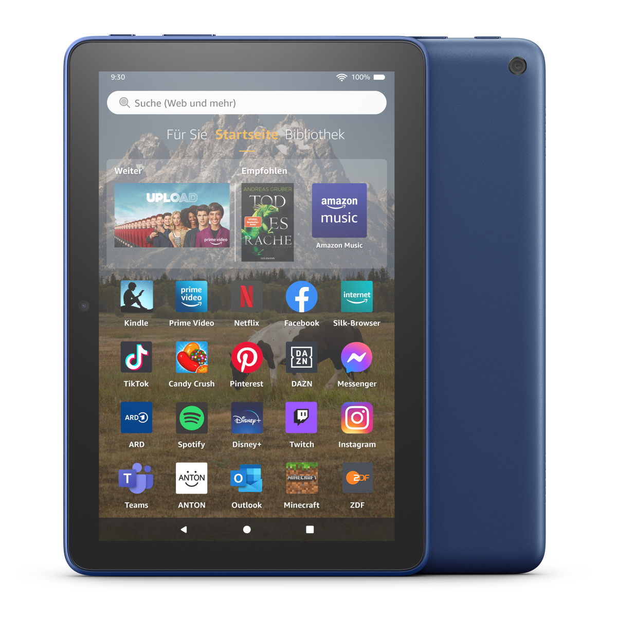 Amazon Fire HD 8-Tablet (2022), Blau 8-Zoll-HD-Display, 32 GB - mit Werbung von Amazon
