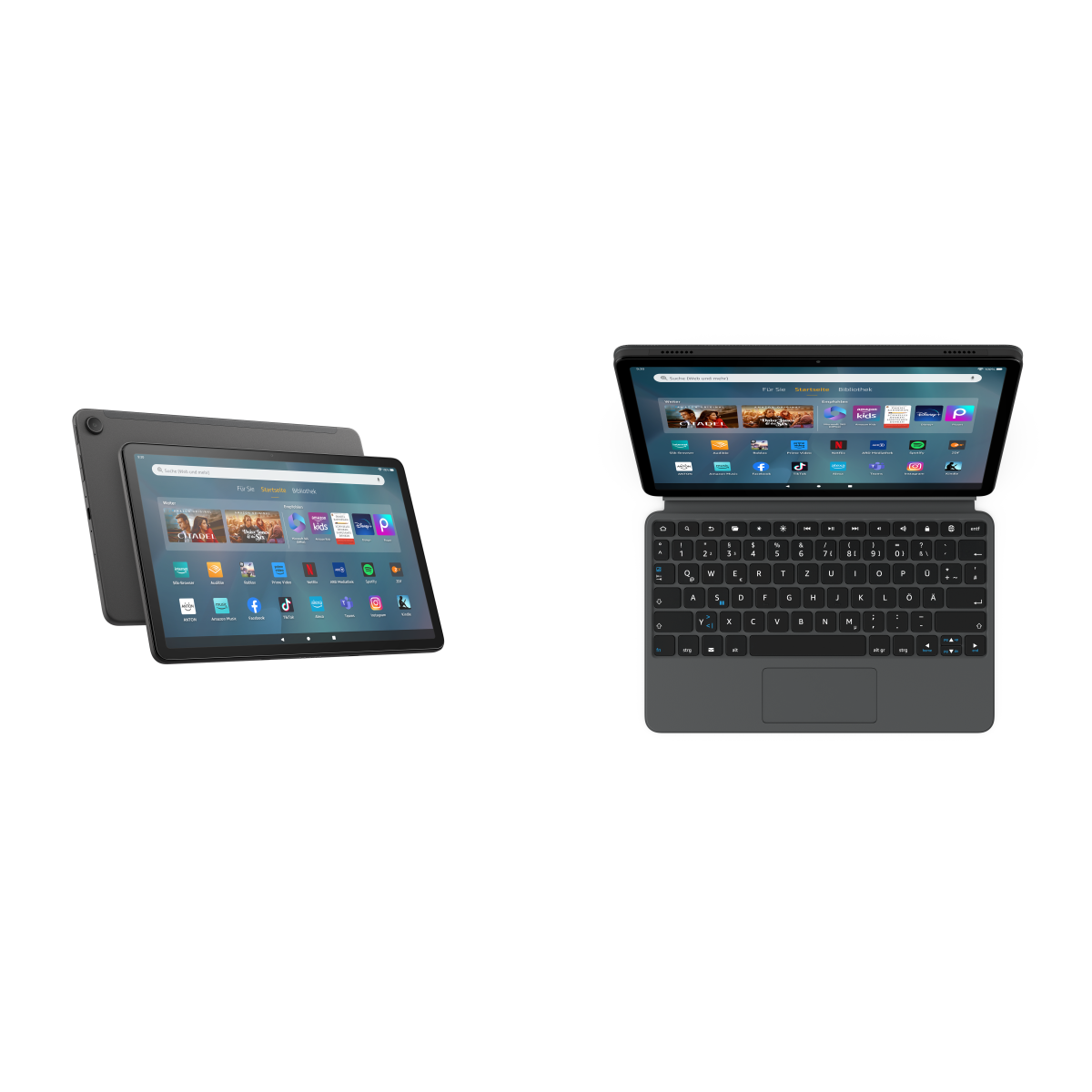 Amazon Fire Max 11 64 GB Tablet + Tastaturhülle - Bundle bestehend aus Fire Max 11 64GB und der passenden Tastaturhülle von Amazon