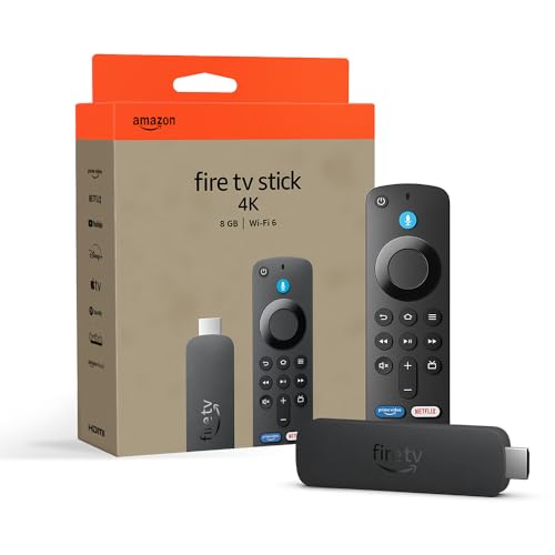 Amazon Fire TV Stick 4K, mit Unterstützung für Wi-Fi 6 sowie Streaming in Dolby Vision/Atmos und HDR10+ von Amazon