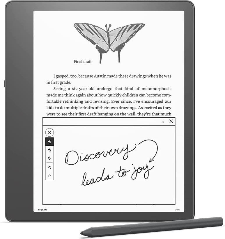 Amazon Kindle Scribe 16GB, ohne Werbung, Premium-Eingabestift, schwarz (B09BRW6QBJ) von Amazon