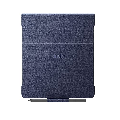 Amazon Kindle Scribe-Klapphülle mit magnetischer Befestigung | schlankes, leichtes Design | (nur geeignet für Amazon Kindle Scribe), Stoff, jeansblau von Amazon