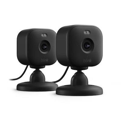 Blink Mini 2 - 2x smarte Plug-in-Sicherheitskameras mit HD-Nachtsicht, schwarz Blink Mini 2 - 2x smarte Plug-in-Sicherheitskameras mit HD-Nachtsicht, schwarz von Amazon