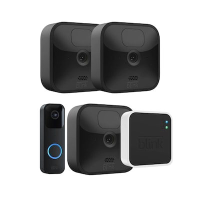 Blink Outdoor 3 Überwachungskamera mit Sync Module + Blink Doorbell von Amazon