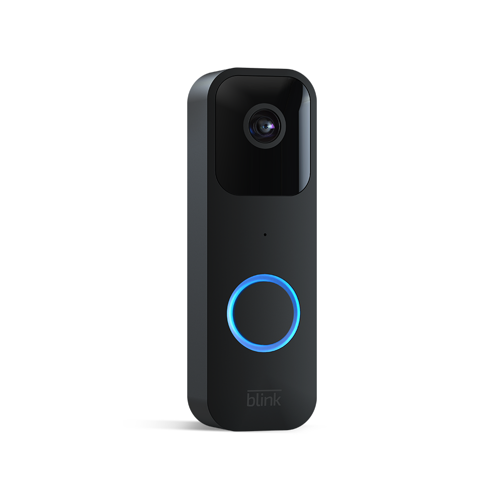 Blink Video Doorbell schwarz [Full-HD, W-LAN, App-Benachrichtigungen bei Klingeln und Bewegungserfassung, 2-Wege Audio] von Amazon