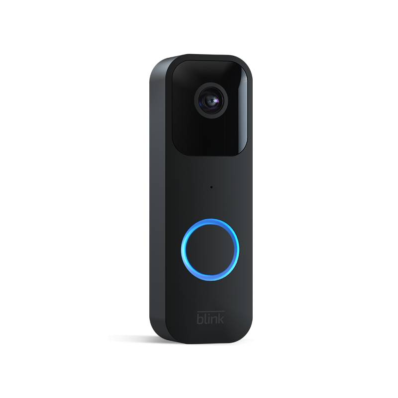 Blink Video Doorbell schwarz [Full-HD, W-LAN, App-Benachrichtigungen bei Klingeln und Bewegungserfassung, 2-Wege Audio] von Amazon