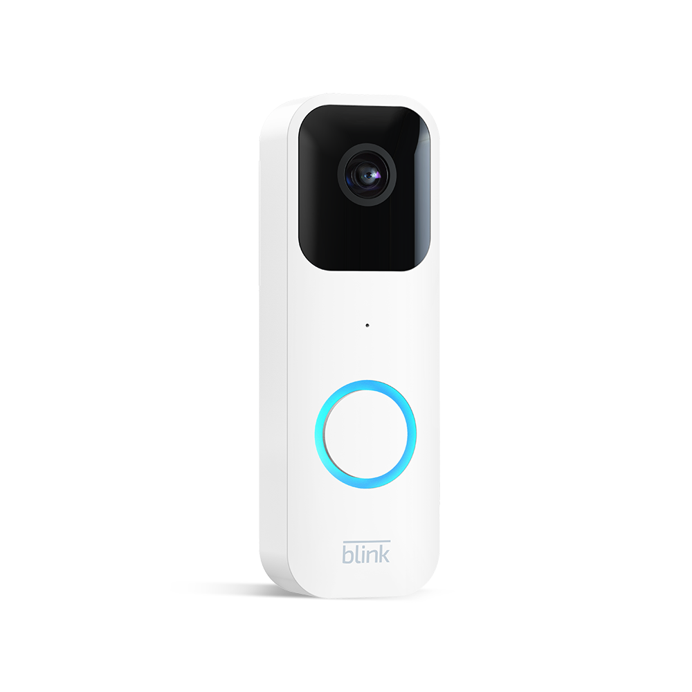 Blink Video Doorbell weiß [Full-HD, W-LAN, App-Benachrichtigungen bei Klingeln und Bewegungserfassung, 2-Wege Audio] von Amazon