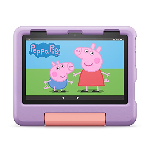 Das neue Fire HD 8 Kids-Tablet, 8-Zoll-HD-Display, für Kinder von 3 bis 7 Jahren, 2 Jahre Sorglos-Garantie, kindgerechte Hülle, 32 GB (2022), violett von Amazon