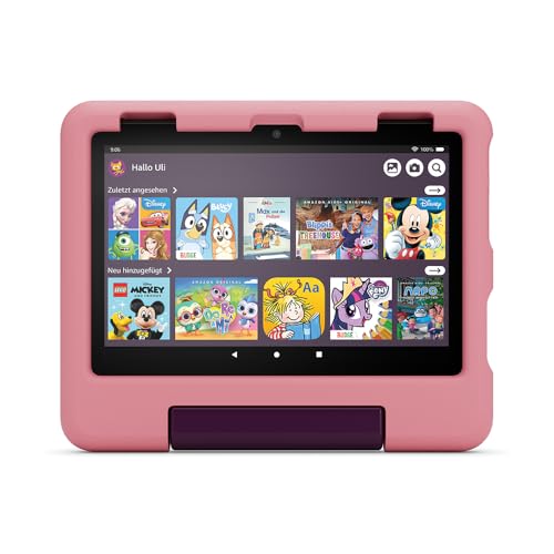 Das neue Kindgerechte Hülle von Amazon für das Fire HD 8-Tablet (nur für Tablets der 12. Generation geeignet), Disney-Prinzessinnen-Design von Amazon