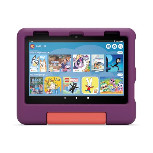 Das neue Kindgerechte Hülle von Amazon für das Fire HD 8-Tablet (nur für Tablets der 12. Generation geeignet), violett von Amazon