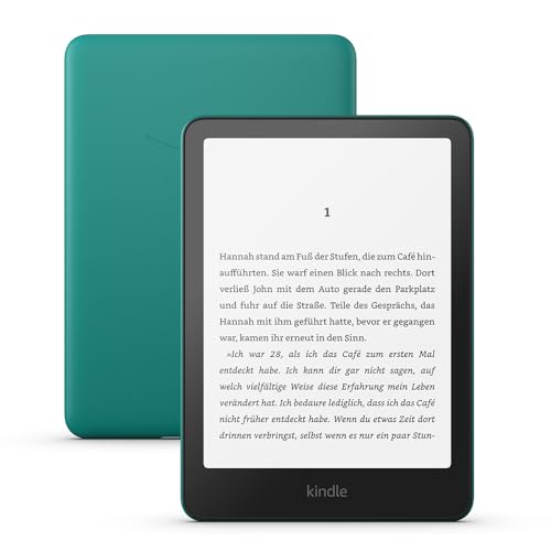 Amazon Kindle Paperwhite (16 GB) – Unser schnellster Kindle, mit neuem 7-Zoll-Display und wochenlanger Akkulaufzeit – mit Werbung – jadegrün von Amazon