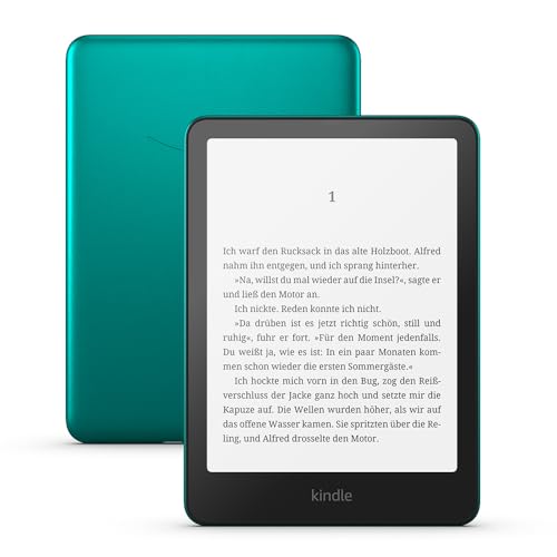 Amazon Kindle Paperwhite Signature Edition (32 GB) – Unser schnellster Kindle, mit Frontlicht mit automatischer Anpassung, kabellosem Aufladen und wochenlanger Akkulaufzeit –jadegrün metallic von Amazon