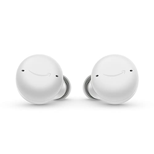 Echo Buds (Neueste Generation) | Kabellose Ohrhörer mit Alexa, Bluetooth In-Ear Kopfhörer mit aktiver Geräuschunterdrückung, integriertes Mikrofon, IPX4 wasserfest | Kabelloses Ladeetui | Weiß von Amazon