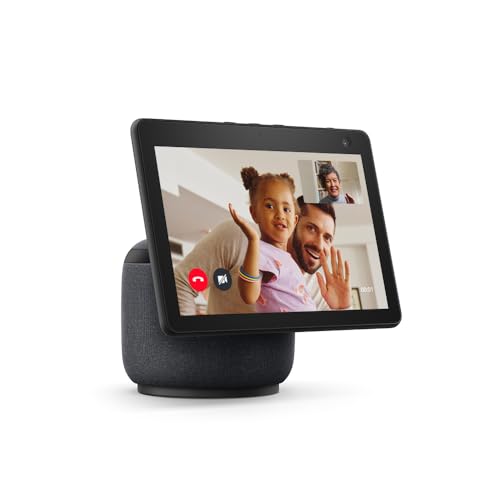 Echo Show 10 (3. Generation) | Hochauflösendes Smart Display mit Bewegungsfunktion und Alexa, Anthrazit von Amazon